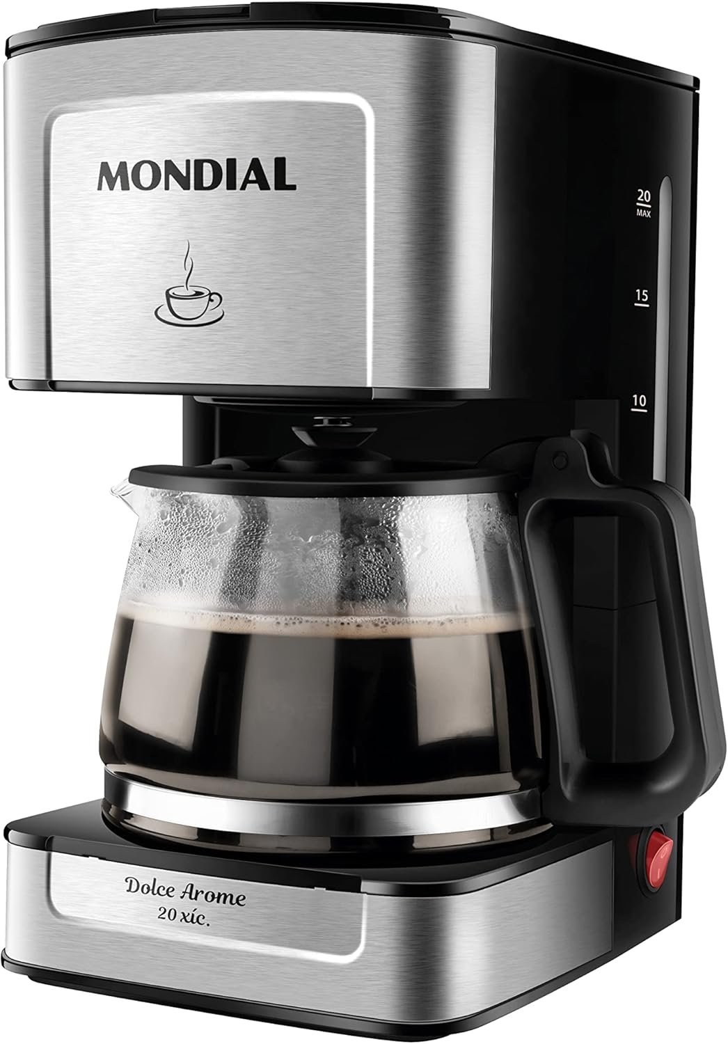 Cafeteira Eletrica Dolce Arome, Mondial, Preto/inox, 550w, 110v - C-43-20x-si