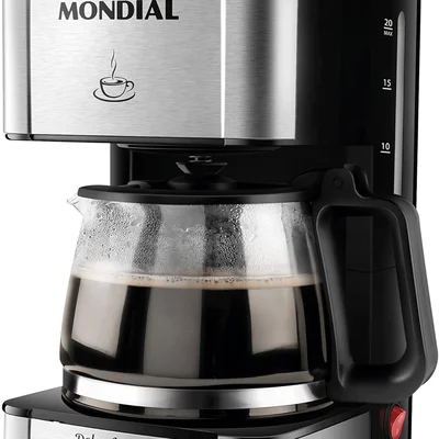 Cafeteira Eletrica Dolce Arome, Mondial, Preto/inox, 550w, 110v - C-43-20x-si