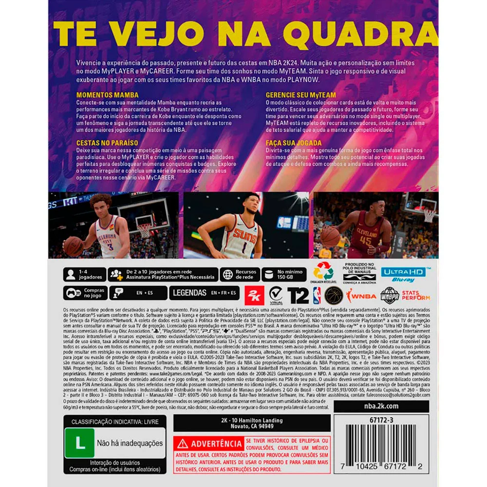 Imagem 5 de 5 do produto Jogo Sony NBA 2024, Ps5 - Tt000253ps5