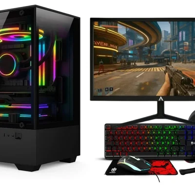 PC Gamer Completo Intel Core i5 Memoria Ram 16GB SSD 240GB Monitor HDMI Polegadas Kit Gamer Wifi