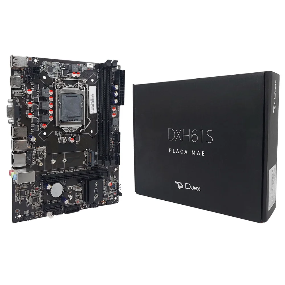 Placa Mãe Duex Dx H61s, Intel 2ª/3ª Geração, Lga1155, DDR3 4