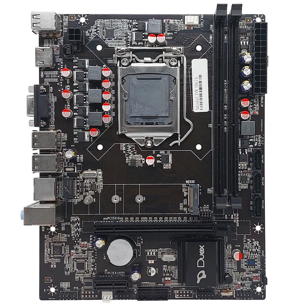 Placa Mãe Duex Dx H61s, Intel 2ª/3ª Geração, Lga1155, DDR3 6