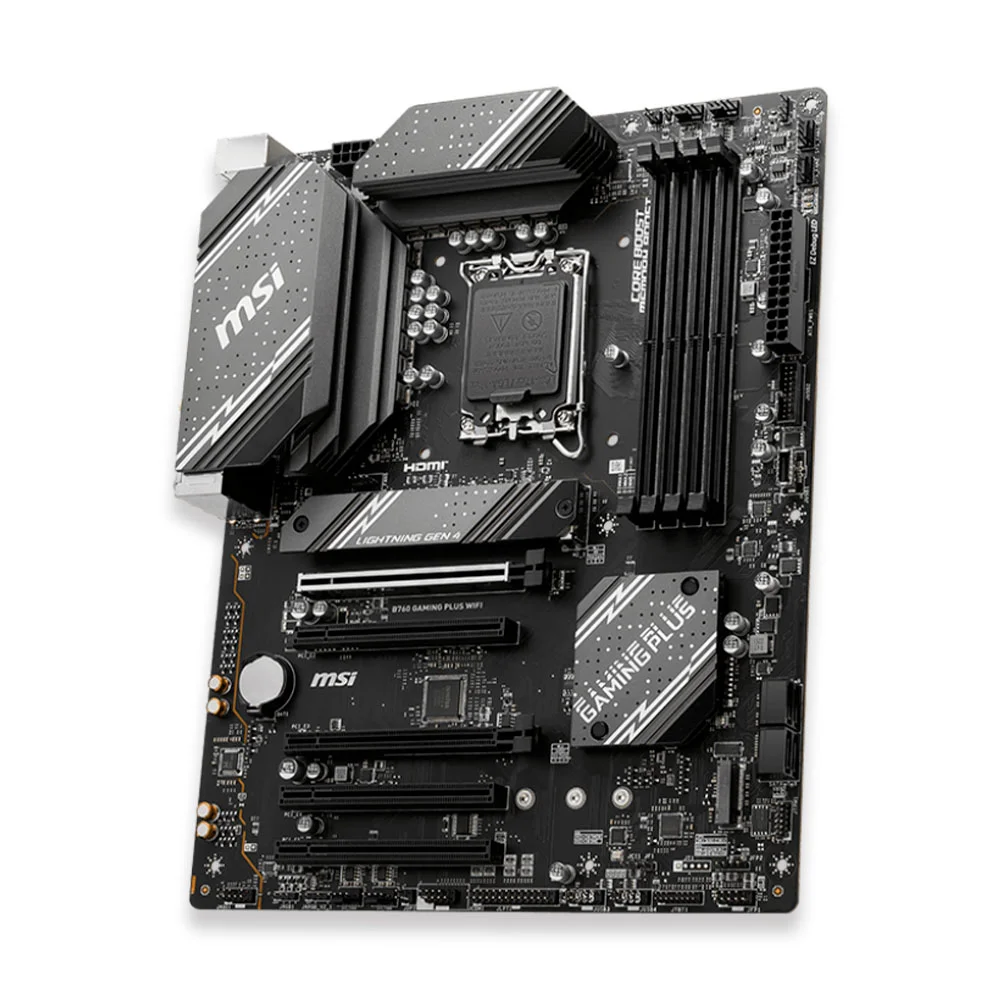 Placa-Mãe Msi B760 Gaming Plus, Intel LGA  1700, Atx, DDR5, Bluetooth, Wifi, Chipset B760 - 911-7d98-007 4