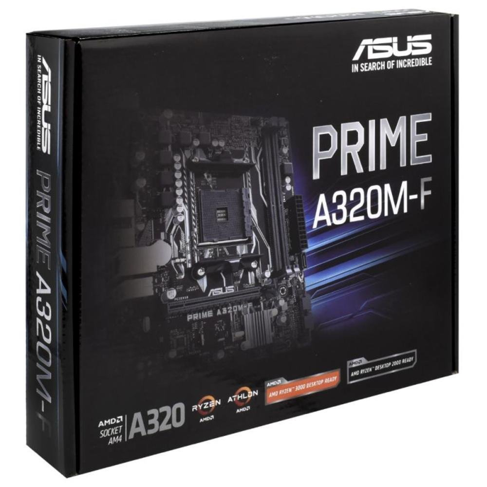 Placa Mãe Asus Prime A320m-F, AMD AM4, DDR4, D Sub 6