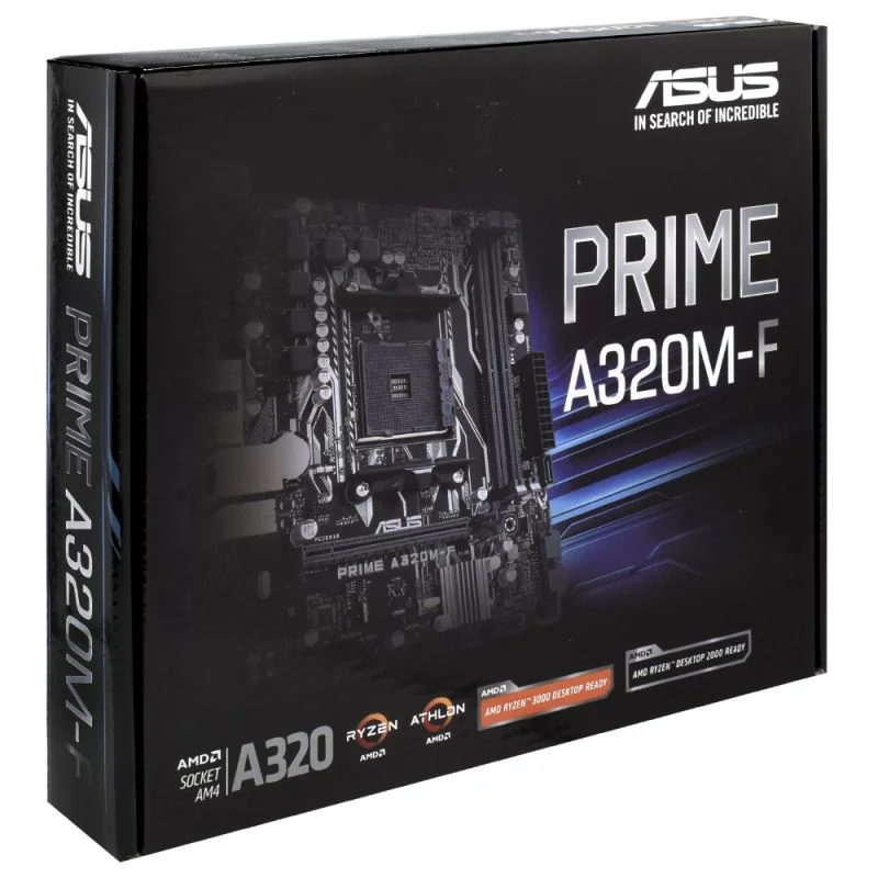 Placa Mãe Asus Prime A320m-F, AMD AM4, DDR4, D Sub