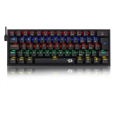 Teclado Mecanico Gamer Redragon Fizz Pro, RGB, Switch Brown, Preto - K616-Rgb-B