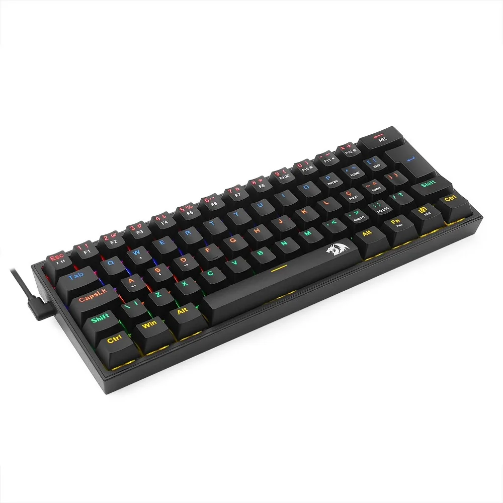 Imagem 4 de 5 do produto Teclado Mecanico Gamer Redragon Fizz Pro, RGB, Switch Brown, Preto - K616-Rgb-B