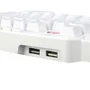 Teclado Mecânico Gamer Diti X RGB Redragon, Branco, Switch Azul - K601w-rgb Blue
