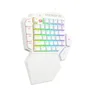 Teclado Mecânico Gamer Diti X RGB Redragon, Branco, Switch Azul - K601w-rgb Blue