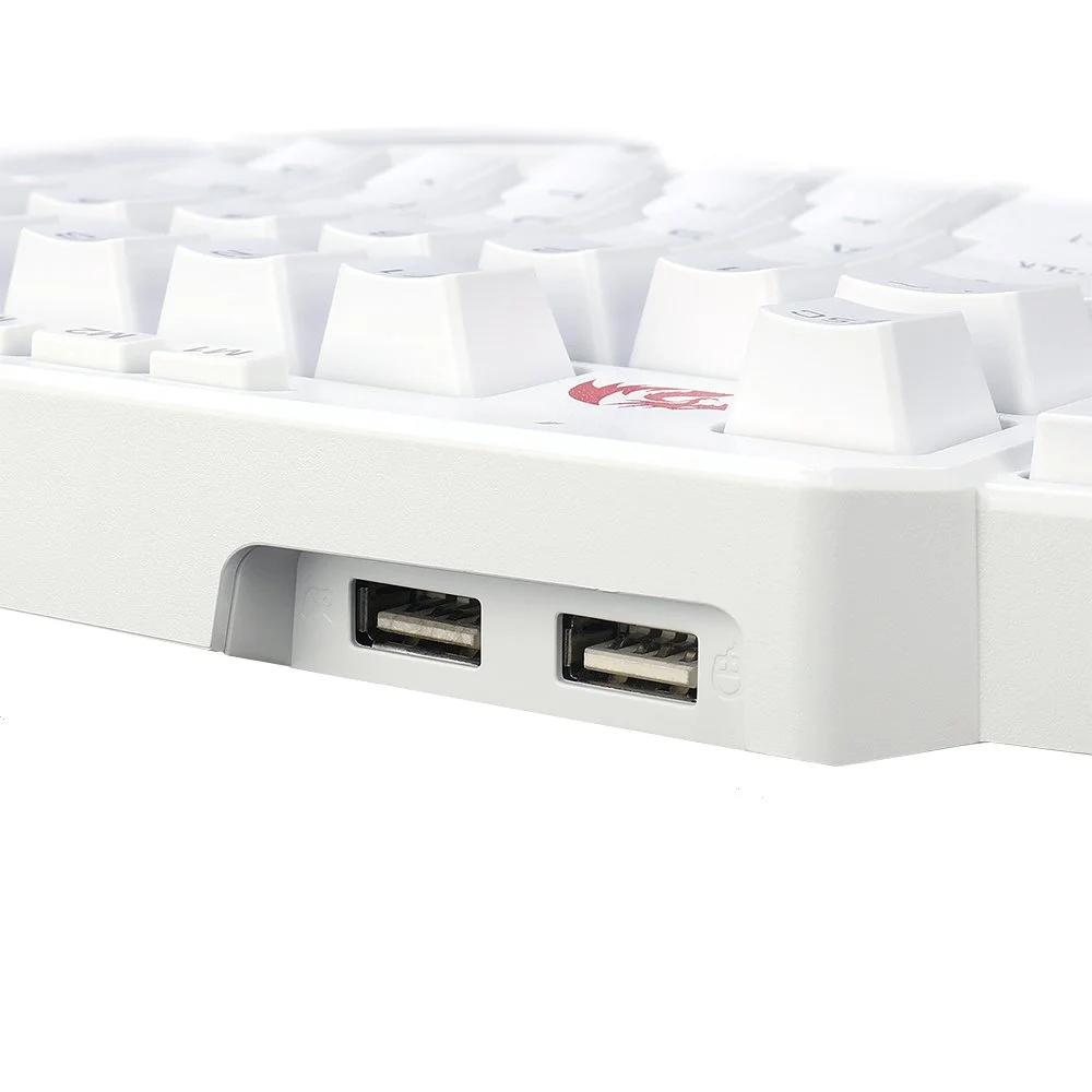 Teclado Mecânico Gamer Diti X RGB Redragon, Branco, Switch Azul - K601w-rgb Blue Teclado Mecânico Gamer Diti X RGB Redragon, Branco, Switch Azul - K601w-rgb Blue