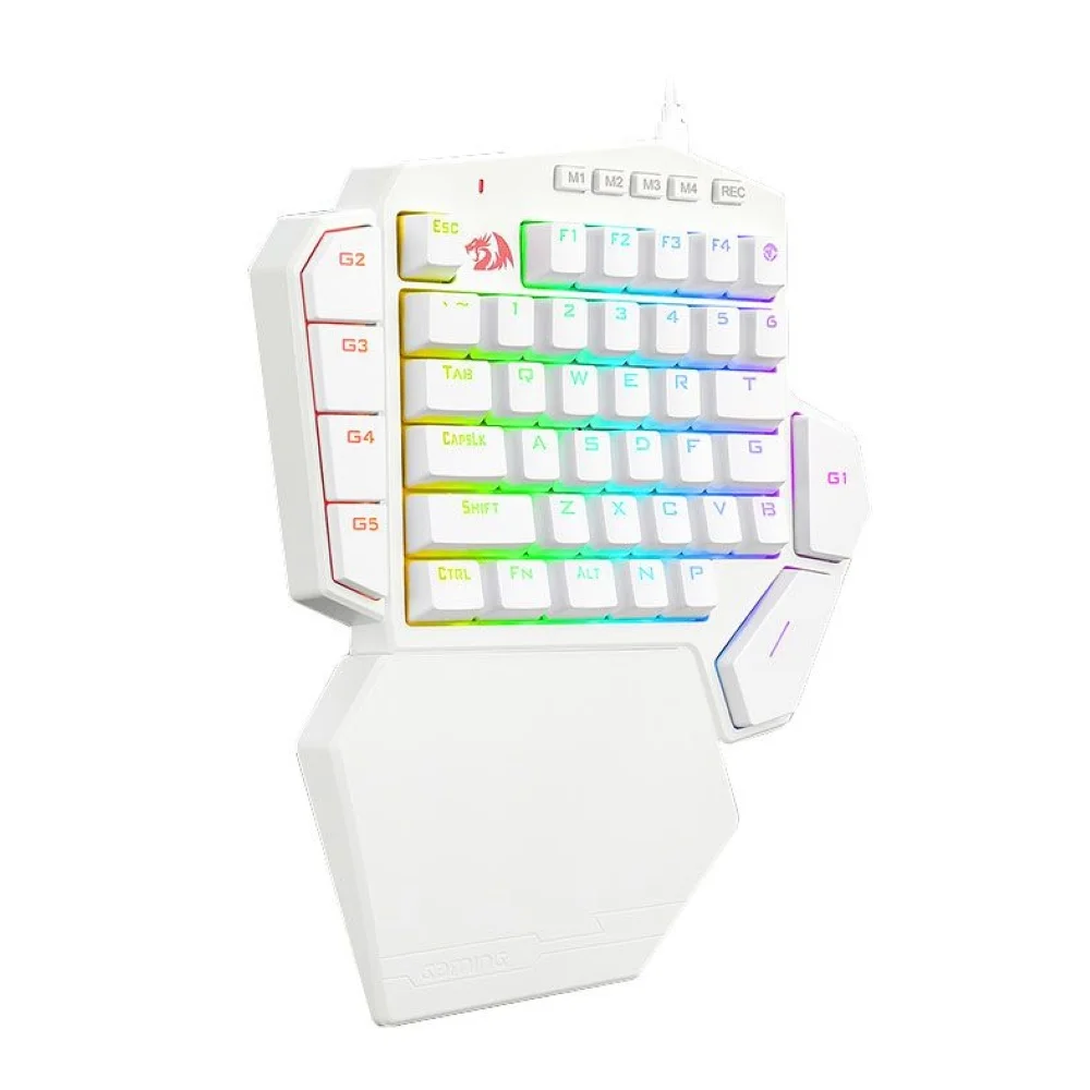 Teclado Mecânico Gamer Diti X RGB Redragon, Branco, Switch Azul - K601w-rgb Blue Teclado Mecânico Gamer Diti X RGB Redragon, Branco, Switch Azul - K601w-rgb Blue
