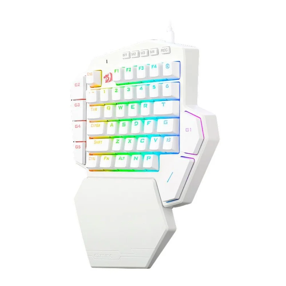 Teclado Mecânico Gamer Diti X RGB Redragon, Branco, Switch Azul - K601w-rgb Blue Teclado Mecânico Gamer Diti X RGB Redragon, Branco, Switch Azul - K601w-rgb Blue