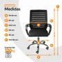 Kit 4 Cadeiras De Escritório Oficial Webshop, Secretaria Diretor Roma, Suporta 120Kg, Ergonômica