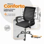 Kit 4 Cadeiras De Escritório Oficial Webshop, Secretaria Diretor Roma, Suporta 120Kg, Ergonômica