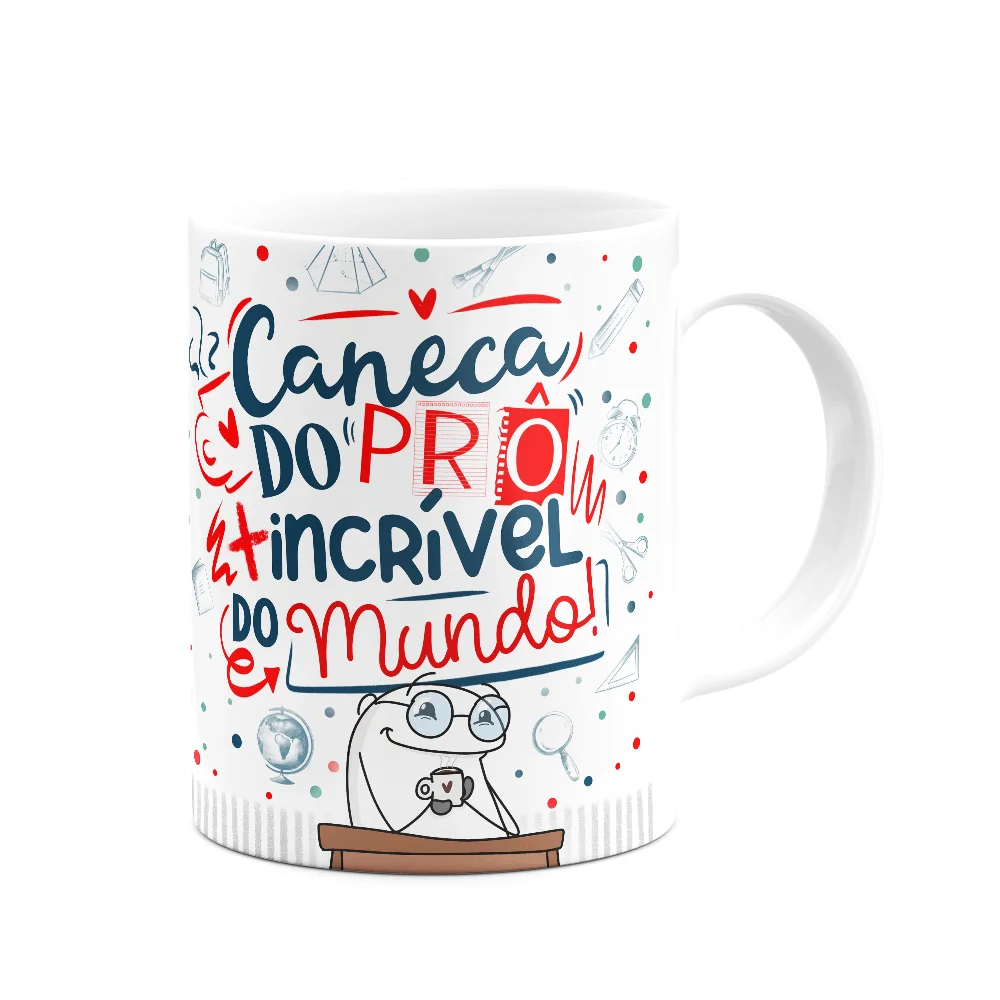 Imagem 3 de 3 do produto Caneca Flork Professor - Do Prô Mais Incrível Do Mundo!.