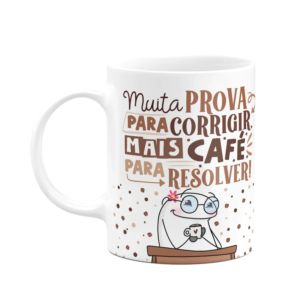 Imagem 1 de 3 do produto Caneca Flork Professora - Muita Prova Para Corrigir.