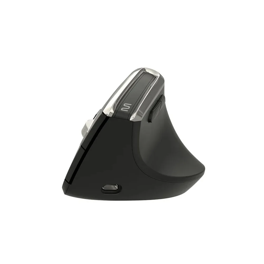 Imagem 3 de 5 do produto Mouse Sem Fio Multi Ms900, Bluetooth E USB, 3200DPI Ajustável, Clique Silencioso,6 Botões, Recarregável, Preto - Mo382.