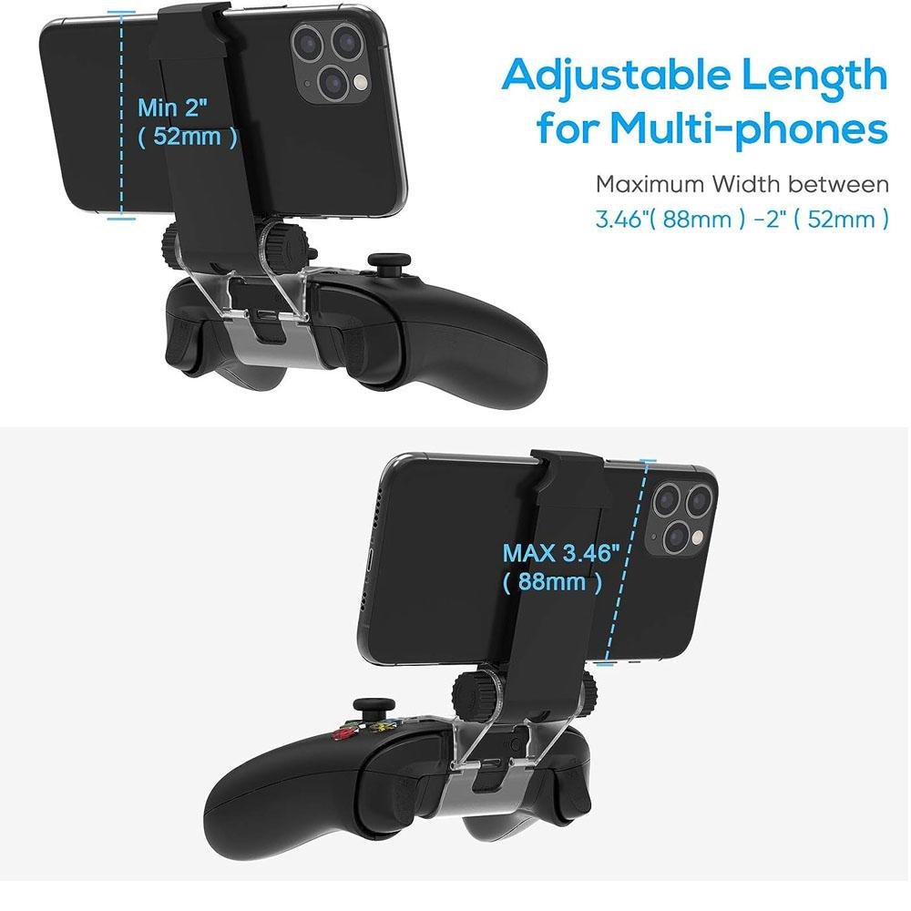 Imagem 4 de 5 do produto Suporte De Clipe Compatível com Controle Xbox One/S/X, Suporte Dobrável, Para Celular