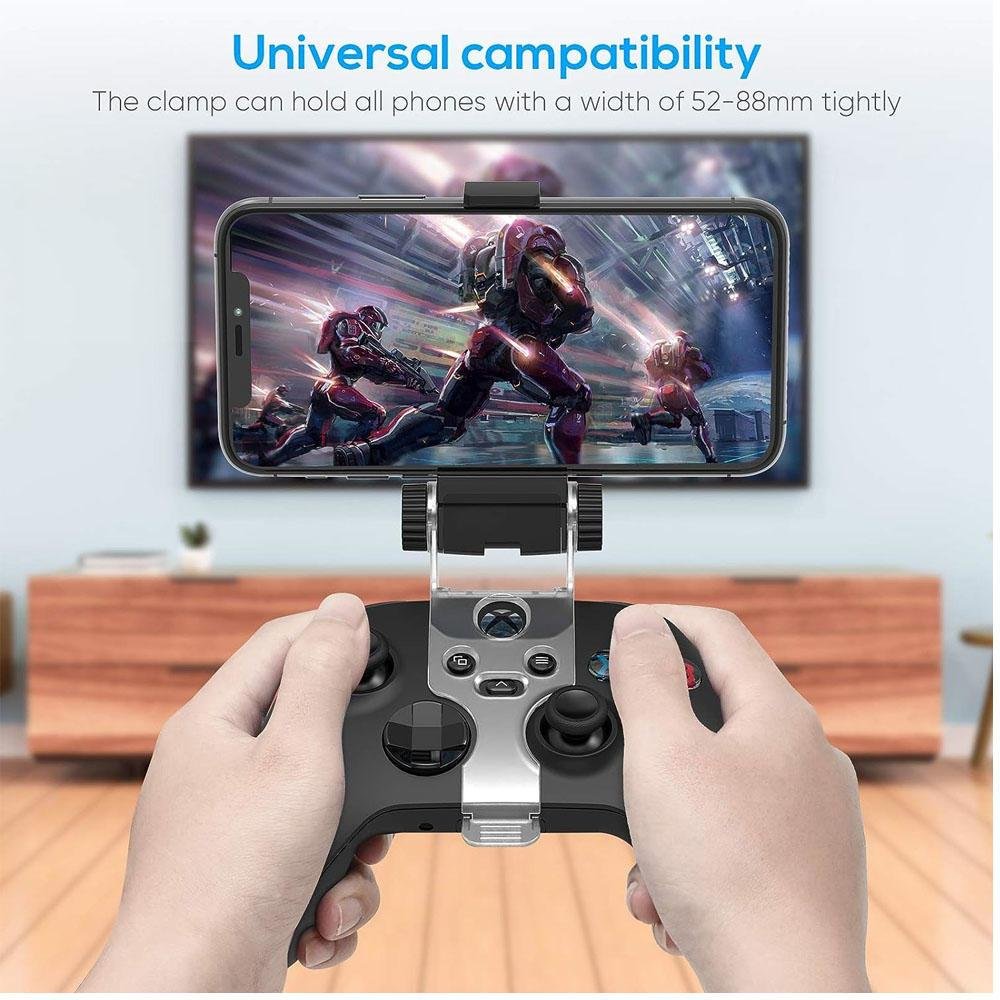 Imagem 5 de 5 do produto Suporte De Clipe Compatível com Controle Xbox One/S/X, Suporte Dobrável, Para Celular