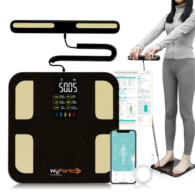 Balança Bioimpedância Wyfort Electronics, Smart, 8 Sensores, Com Display Va Wf05