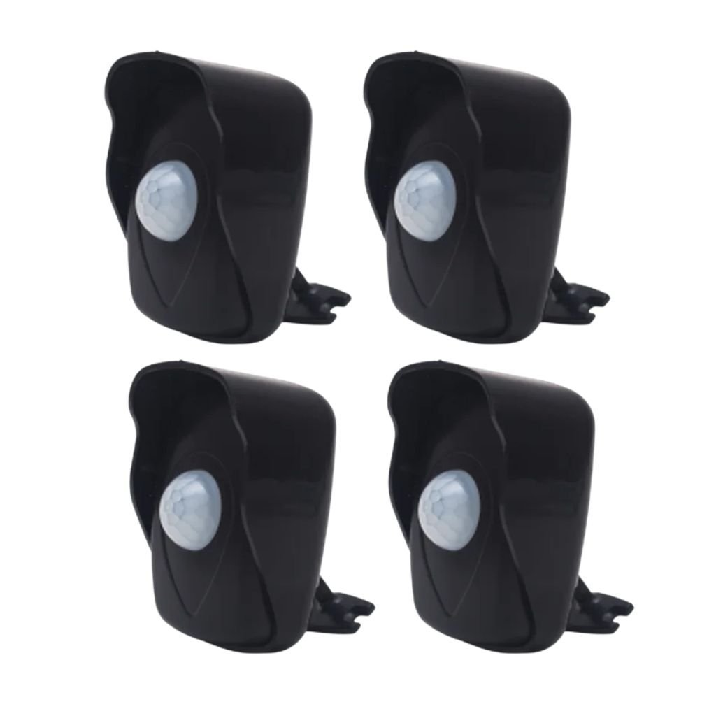 Kit 4x Sensor De Presença Qualitronix, Área Externa, Lente 180º, 6 Funções, Qa26m
