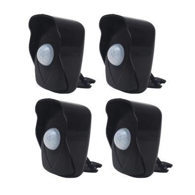 Kit 4x Sensor De Presença Qualitronix, Área Externa, Lente 180º, 6 Funções, Qa26m