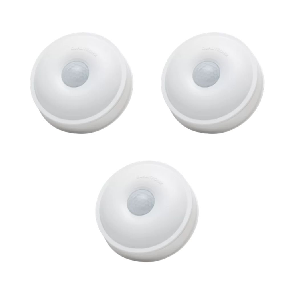 Kit 3x Sensor De Presença De Teto Qualitronix, Lente 360º, 6 Funções - Qa19m