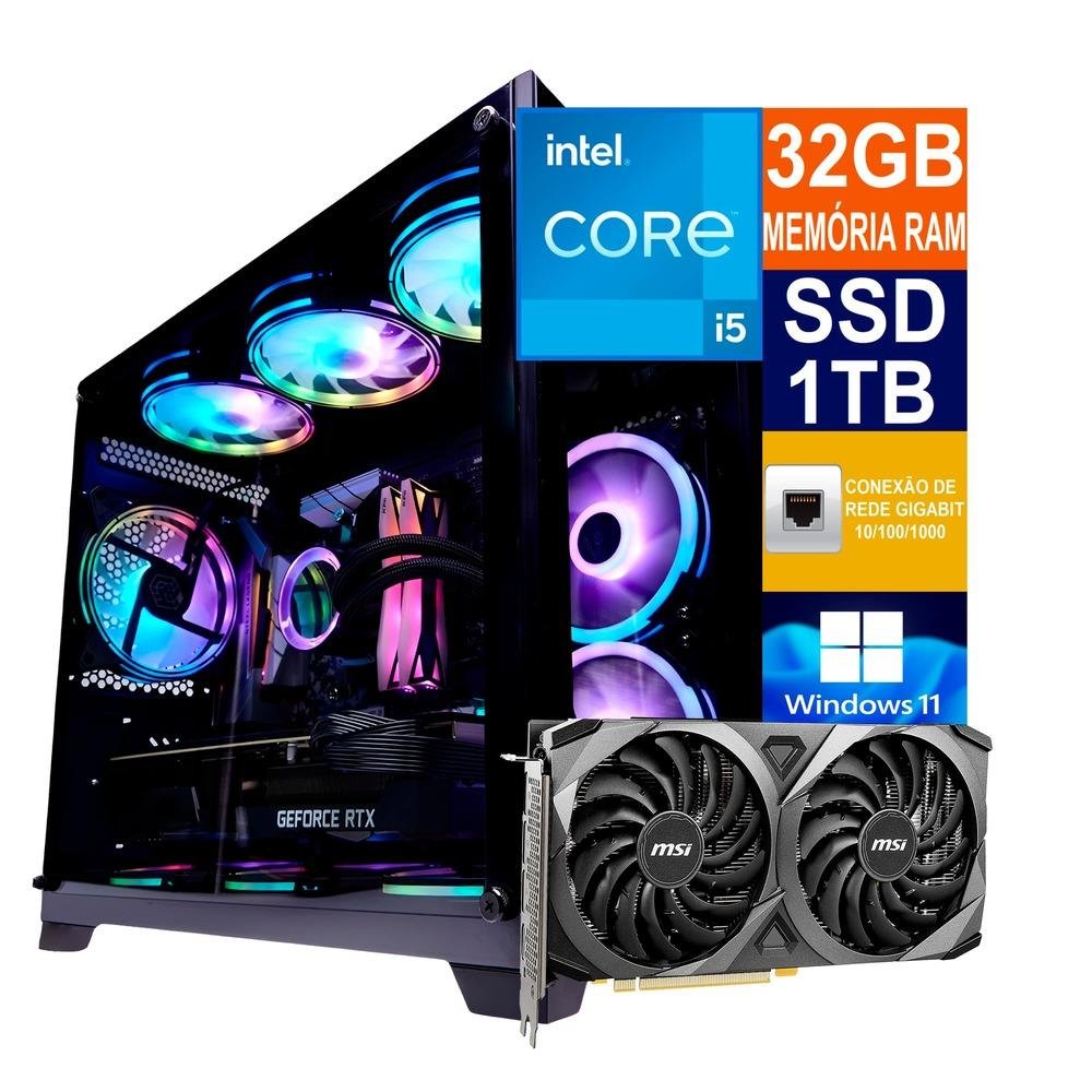 CPU Intel core i5 12400f Computador Workstation Intel Core I5 12400F - R$6.000,00