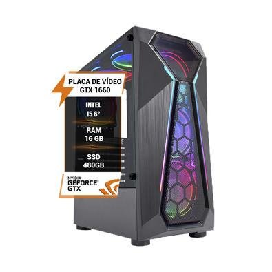 PC Gamer I5 Gtx 1660SSD 480GB 16GB KaBuM