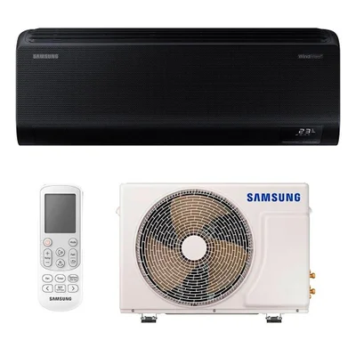 Ar Condicionado Samsung Windfree Connect Black High Wall Split Inverter 12000 BTUS, 220V, Quente E Frio - Ar12csecabtnaz/ar12csecabtxaz