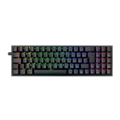 Teclado Mecanico Gamer Redragon Pollux, RGB, Switch Blue, Preto - K628-rgb-b