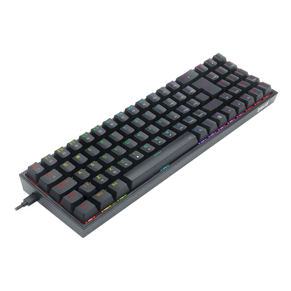 Imagem 2 de 5 do produto Teclado Mecanico Gamer Redragon Pollux, RGB, Switch Blue, Preto - K628-rgb-b