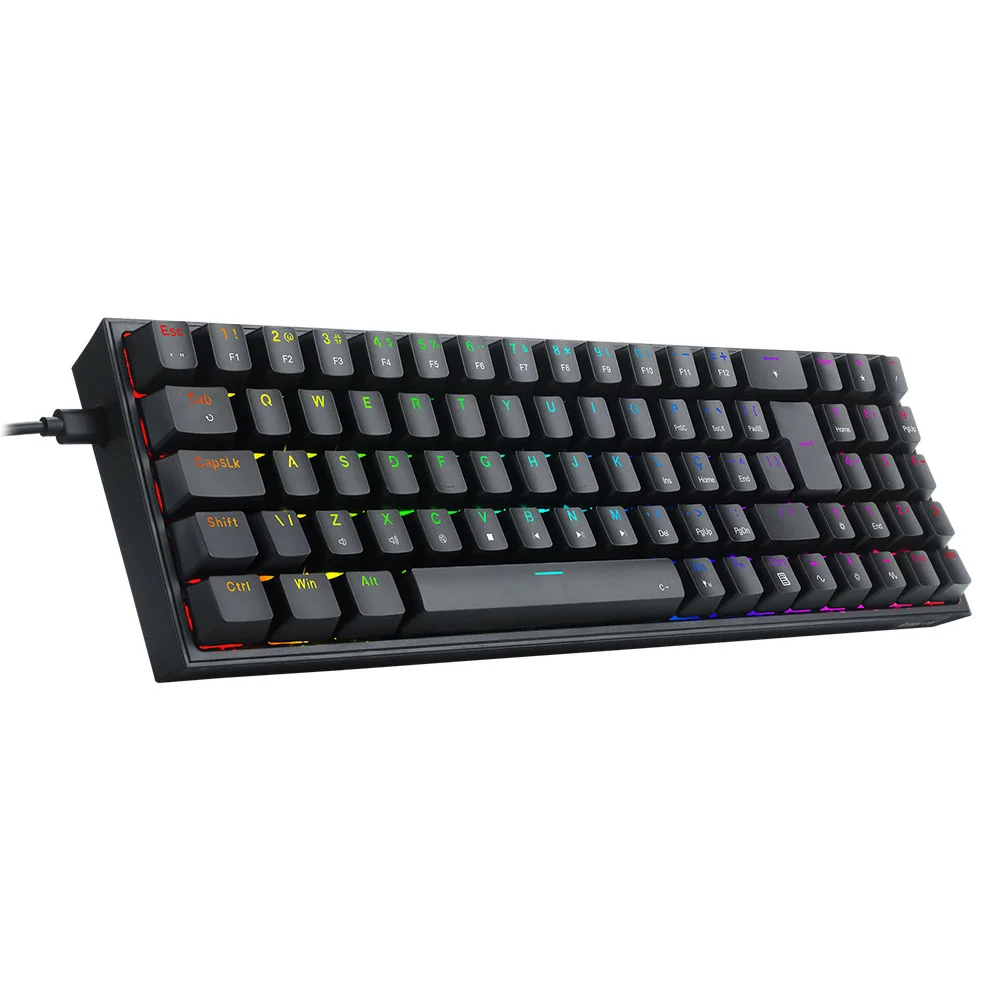 Imagem 5 de 5 do produto Teclado Mecanico Gamer Redragon Pollux, RGB, Switch Blue, Preto - K628-rgb-b