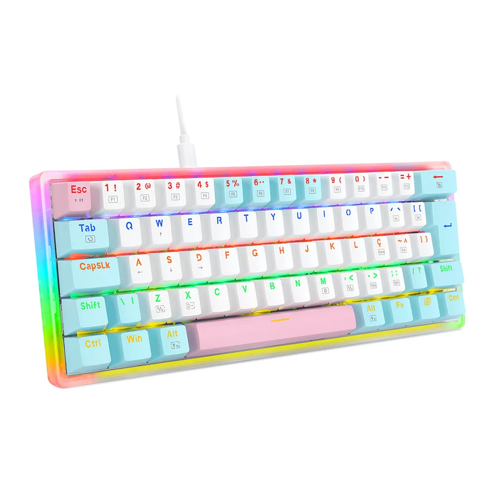 Teclado Mecanico Gamer Akali Rainbow KaBuM