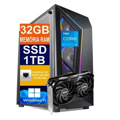 Pc Gamer I512400f 32GB RTX 4060 8GB SSD 1TB KaBuM