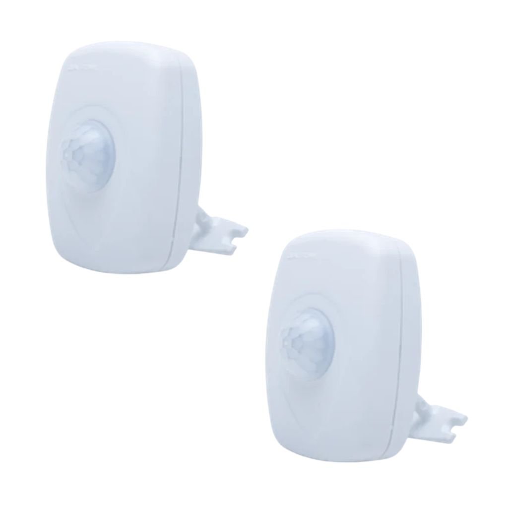 Kit 2x Sensor De Presença De Sobrepor Qualitronix, Lente 180º, 6 Funções - Qa21m