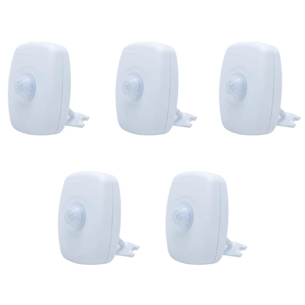 Kit 5x Sensor De Presença De Sobrepor Qualitronix, Lente 360º, 6 Funções - Qa23m
