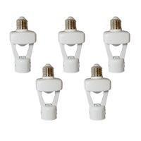 Kit 5x Sensor De Presença Qualitronix, Lâmpada E27, Lente 360º, 6 Funções - Qa17m