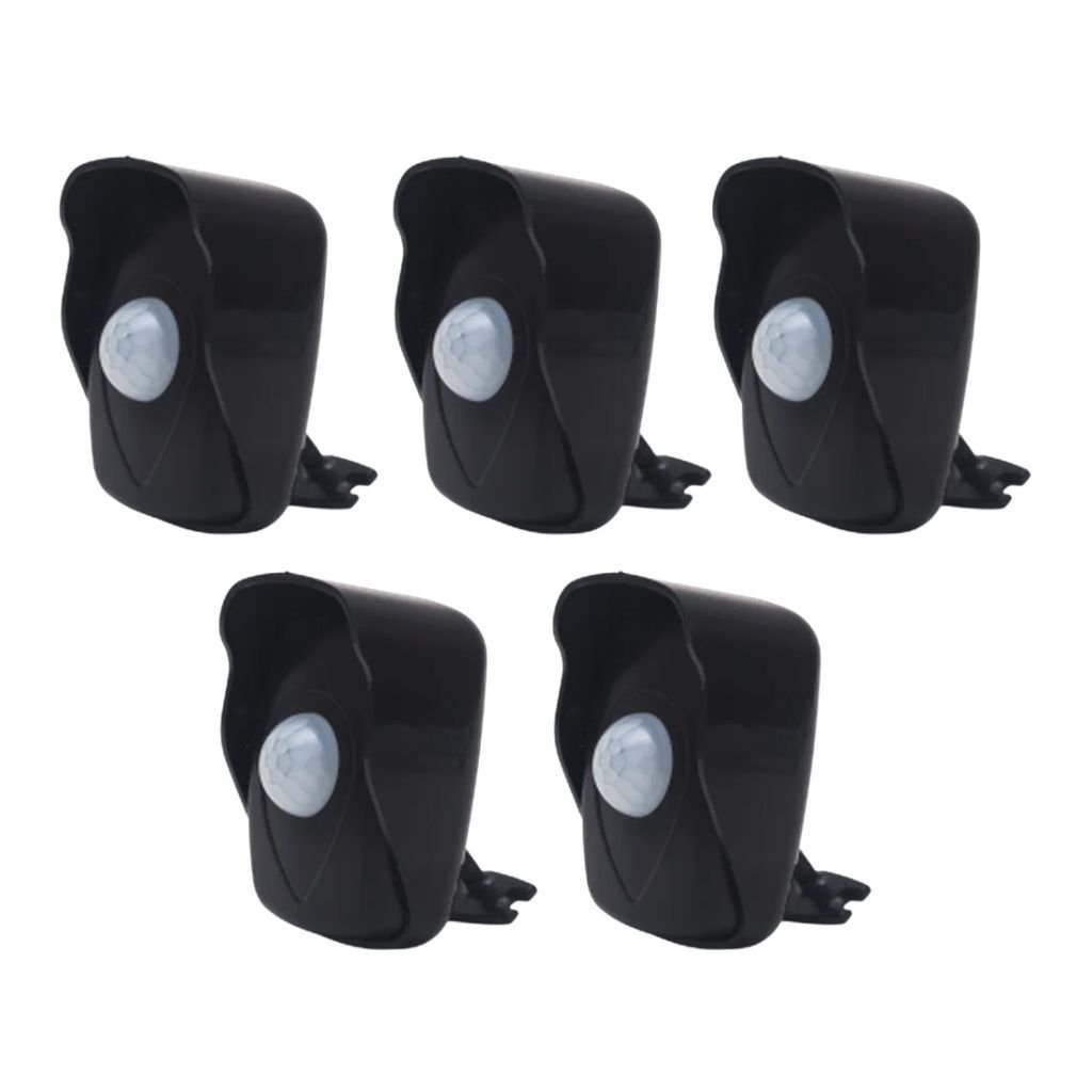 Kit 5x Sensor De Presença Qualitronix, Área Externa, Lente 180º, 6 Funções - Qa26m