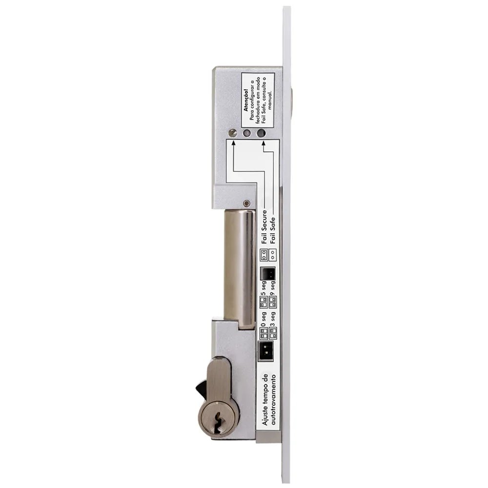 Imagem 4 de 5 do produto Fechadura Intelbras Solenoide Fail Safe Secure, Com Chave - Fs1010