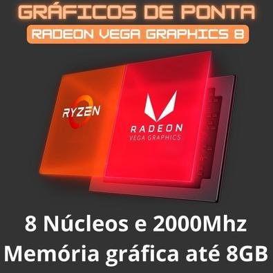 Gráfica amd best sale radeon vega 8