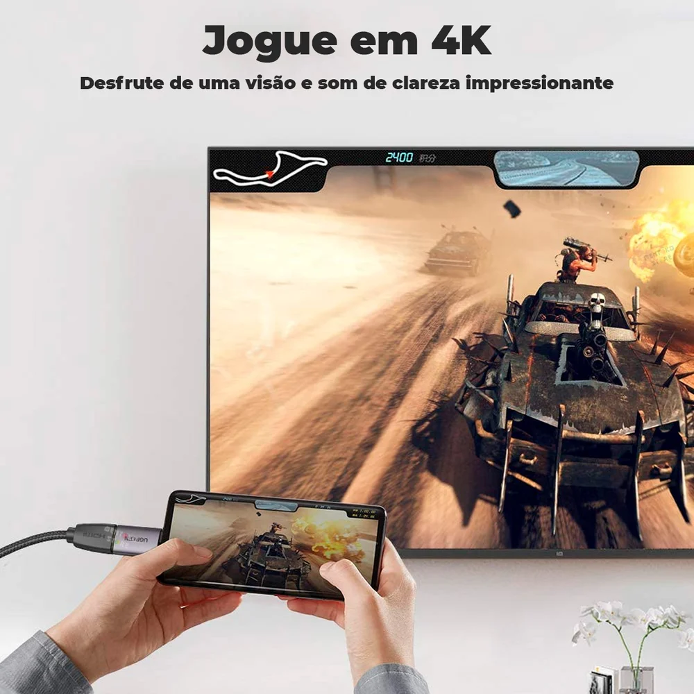 Imagem 4 de 5 do produto Adaptador Conversor USB C X HDMI 4K, Celular Notebook - Ugreen