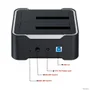 Dock Station Sata  Para Hds 2,5 / 3,5 Com Copia Off-line USB 3.0 RGB