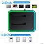 Sata Docking Station, Cópia Offline Hot Swap Double Slot 2x 18tb Hard Drive USB 3.0 Led RGB