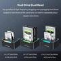 Sata Docking Station, Cópia Offline Hot Swap Double Slot 2x 18tb Hard Drive USB 3.0 Led RGB