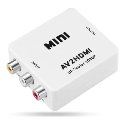 Conversor De Av Rca Audio Video P/HDMI, FULL HD 1080p - Av2hdmi