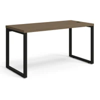 Mesa De Escritório Kappesberg F150 Frame, 2 Pés Metálicos, Escrivaninha Office, Carvalho Monique