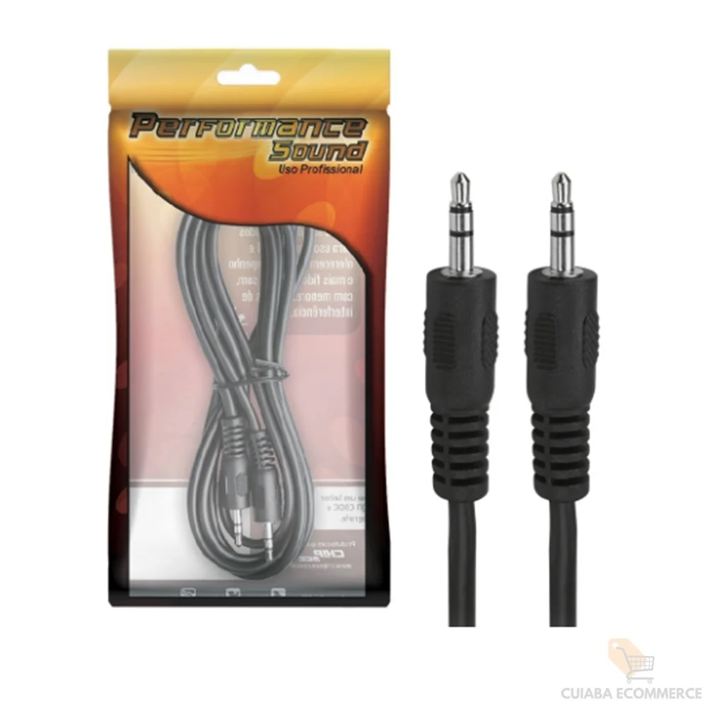 Imagem 2 de 2 do produto Cabo Performance Sound P2-macho P2-macho Estéreo, 1,8m