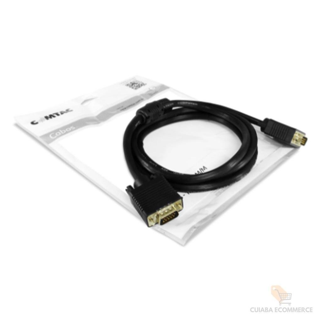 Imagem 2 de 2 do produto Cabo VGA Db15 Macho X Macho, Com Filtro