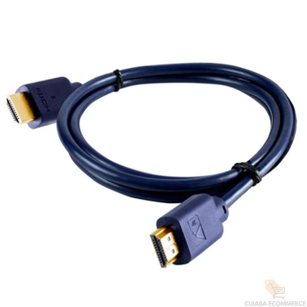 Imagem 2 de 2 do produto Cabo HDMI Macho X Macho 2.0, 4k, 19 Pinos, Ultra Hd, 1 Metro